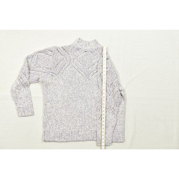 Torrid Women's Plus Size 2 Marled Cable Knit Mock Neck Sweater - Picture 5 of 8